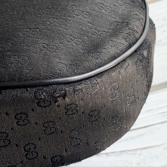 AUTHENTIC VINTAGE GUCCI BLACK MICRO GG 5 WAY ZIP CROSSBODY HANDBAG - Picture 7 of 8